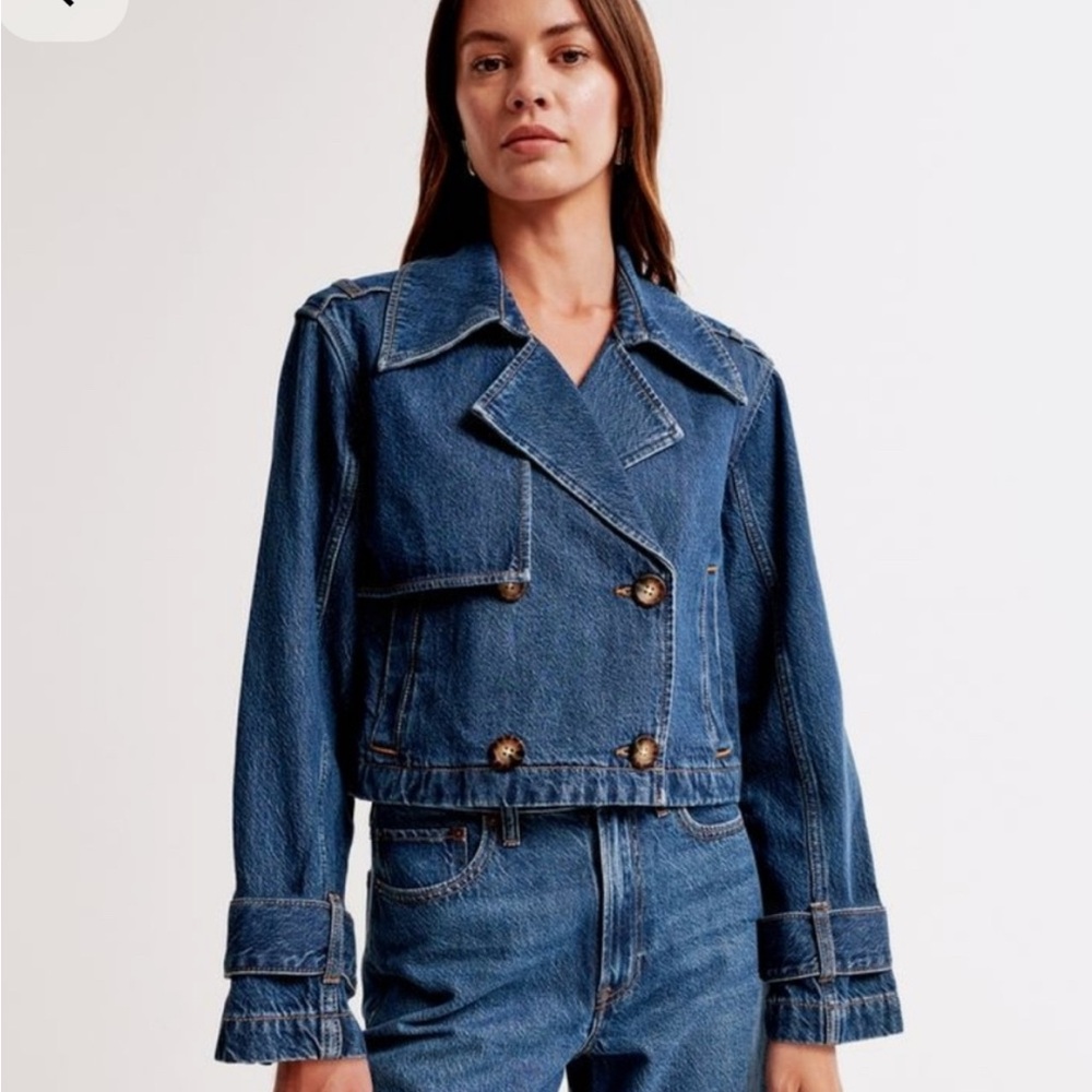 Abercrombie & Fitch Denim Button Up Jacket